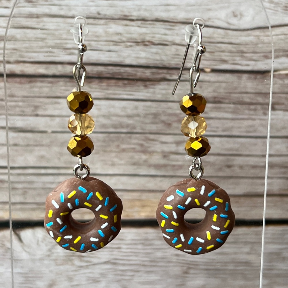 Doughnut Dangle Earrings